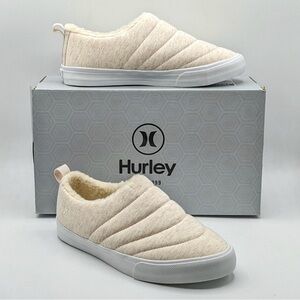 Hurley (Brand New) Arlo Puff Clog Quilted Slip-On Shoes 8